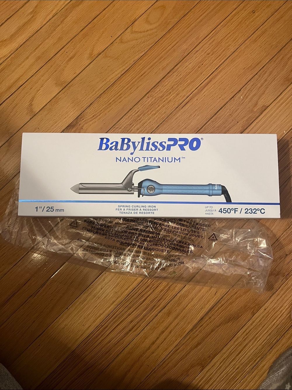 Titanium BaBylissPRO Nano Titanium Curling Iron - Light Blue